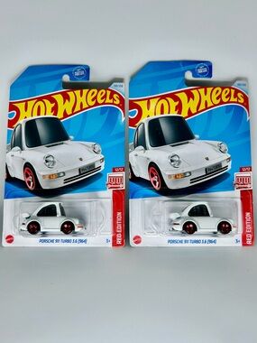 Hot Wheels Porsche Lot Of 2x - Porsche 911 Turbo 3.6 964 White Target Exclusive